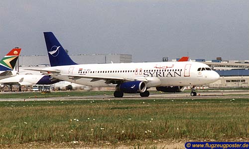 Flugzeugmodell: Syrianair - Syrian Arab Airlines Airbus A320 1:100 