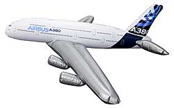 Geschenkideen: Airbus A380 zum aufblasen mit 140cm Spannweite