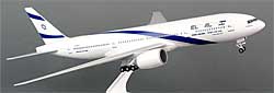 Flugzeugmodelle: El Al - Boeing 777-200 - 1:200 - PremiumModell