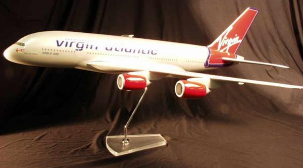 Flugzeugmodell: Virgin Atlantic Airways Airbus A380-800 1:100 