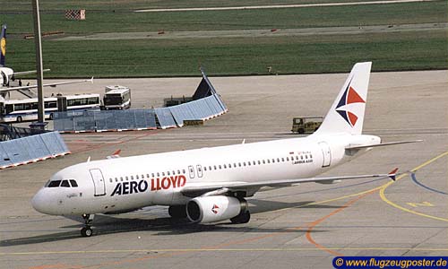 Flugzeugmodell: Aero Lloyd Airbus A320 1:100 