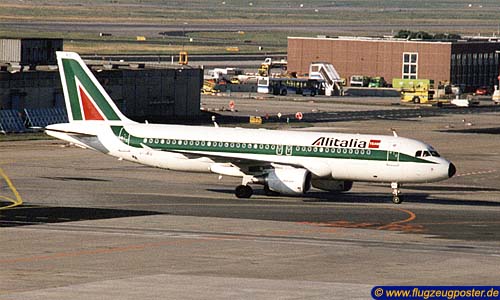 Flugzeugmodell: Alitalia Airbus A320 1:100 