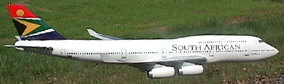 Flugzeugmodell: SAA South African Airways Boeing 747-400 1:50 