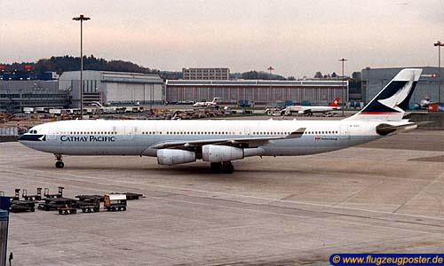 Flugzeugmodell: Cathay Pacific Airbus A340-300 1:100