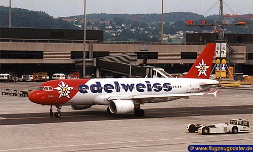 Flugzeugmodell: Edelweiss Air Airbus A320 1:100 