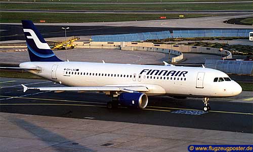 Flugzeugmodell: Finnair Airbus A320 1:100 