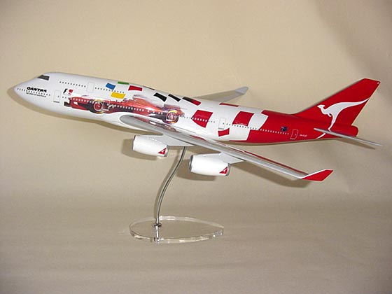 Flugzeugmodell: Qantas Airways Boeing 747-400 1:100 Grand Prix 2000
