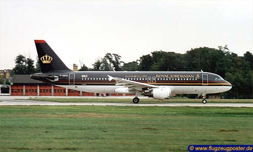 Flugzeugmodell: Royal Jordanien Airbus A320 1:100 