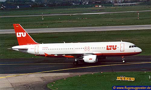 Flugzeugmodell: LTU Airbus A320 1:100 