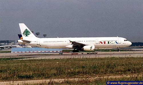 Flugzeugmodell: MEA Airbus A321 1:100