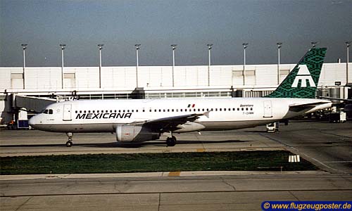 Flugzeugmodell: Mexicana Airbus A320 1:100