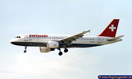 Flugzeugmodell: Swissair Airbus A320 1:100