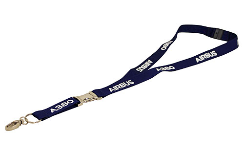 Airbus Lanyard A380 mit Metallverschluss und Haken