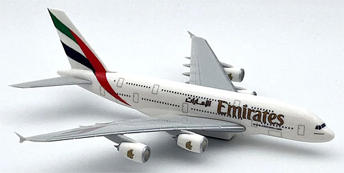 Emirates A380 Flugzeugmodell mit Magnetbefestigung