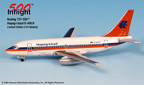 Hapag-Lloyd - Boeing 737-200 - 1:500