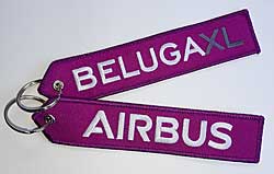 Schlsselanhnger: Airbus - BelugaXL lila