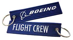 Schlsselanhnger: Boeing Flight Crew - blau