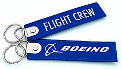 Schlsselanhnger: Boeing Flight Crew - blau