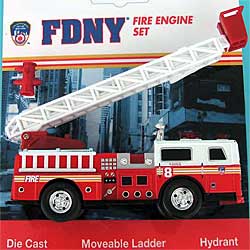 Spielzeug: Modellauto - Fire Department New York FDNY - 13cm lange - Leiterwagen