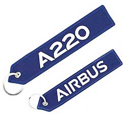 Schlsselanhnger: A220 Airbus blau
