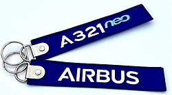 Schlsselanhnger: A321neo Airbus blau