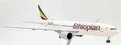 Flugzeugmodelle: Ethiopian Airlines - Boeing 777-200LR - 1:200 - Premiummodell