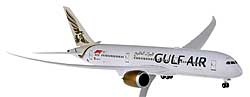 Flugzeugmodelle: Gulf Air - Boeing 787-9 - 1:200 - PremiumModell