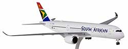 Flugzeugmodelle: SAA South African Airways - Airbus A350-900 - 1:200 - PremiumModell