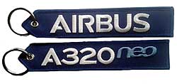 Schlsselanhnger: A320neo Airbus blau